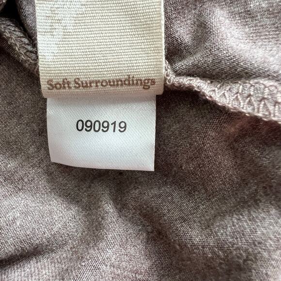 Soft Surroundings Long Sleeve Turtleneck Tunic Top Women's Plus Size 1X Brown - Picture 6 of 6